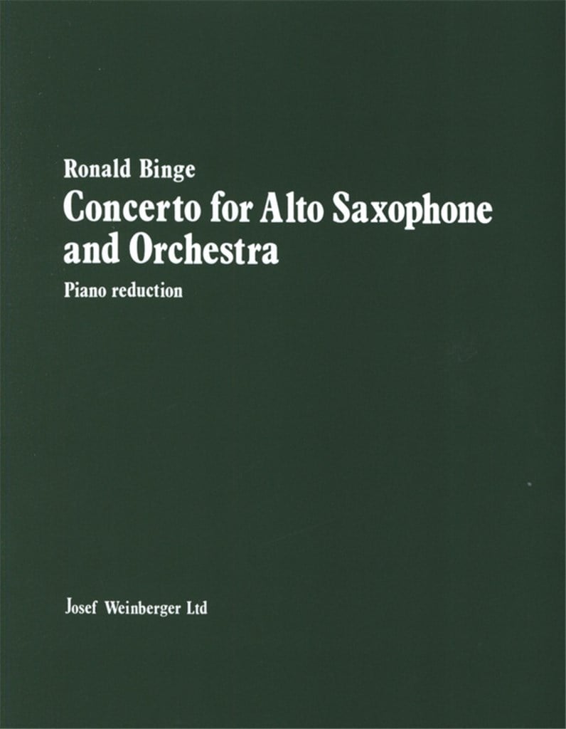 Concerto for Alto Saxophone and Orchestra